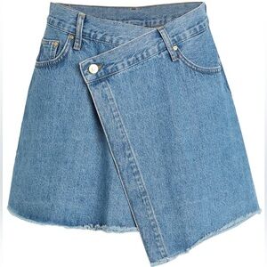 Denim Mini Skirt - Blue